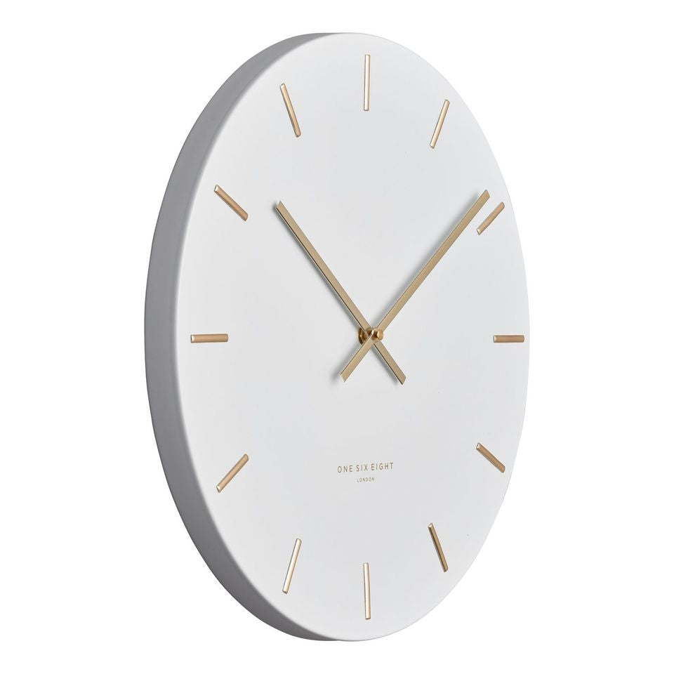 Luca Wall Clock 30cm - White