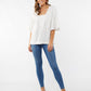 Ellie Frill Top - White
